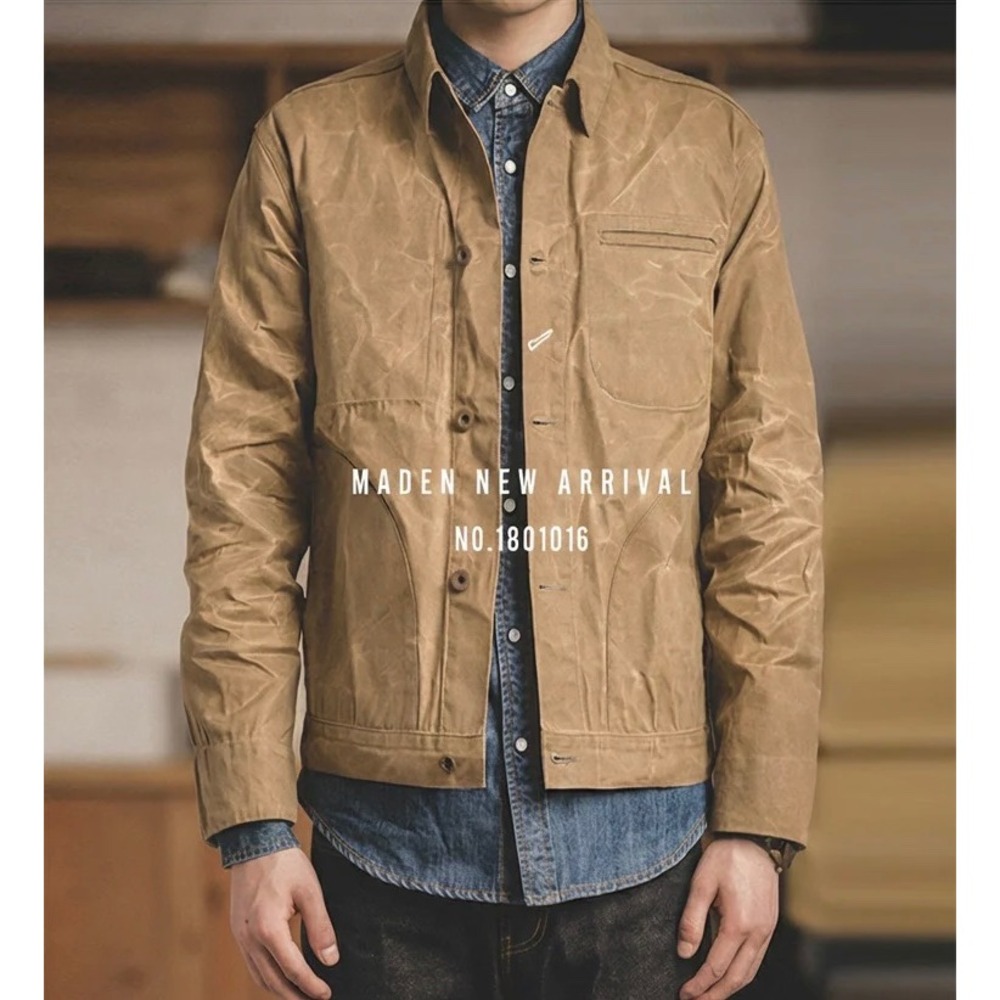 Men's Lightweight Tan Shirt Jacket - Unbranded